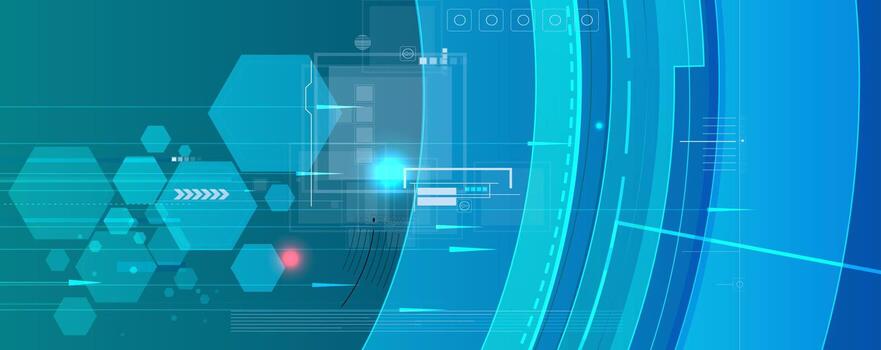 Abstract digital technology background design vector