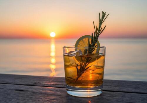 Photo of a vibrant and colorful ice cream cone with multiple scoops and splashes of liquid, set against a bright blue background, creating a playful and delicious dessert
