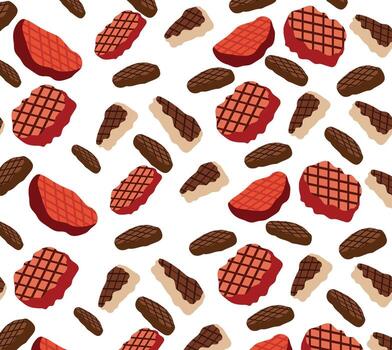 filet mignon pattern set free illustrations vector