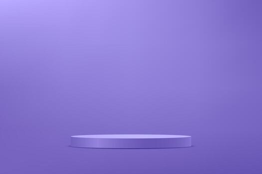 Purple background 3d with podium. Empty room with light space for selling products on the website. illustration. vector