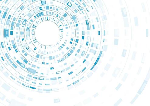 resumen azul geométrico circular líneas y elementos tecnología antecedentes vector