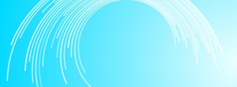 Blue white minimal curved lines abstract tech background vector