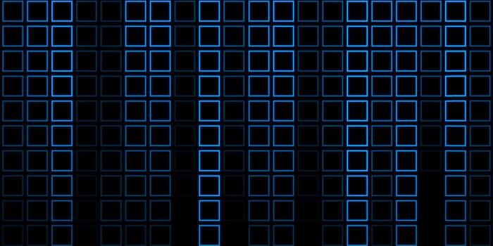Blue geometric linear squares abstract futuristic modern background vector