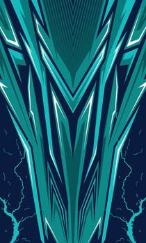 Abstract teal graphic design illustration vector