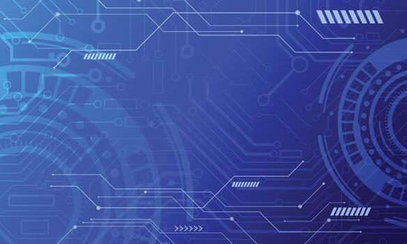 resumen azul degradado futurista tecnología circuito tablero antecedentes vector