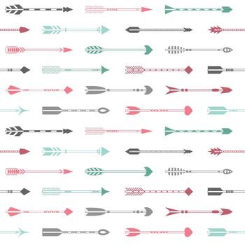 Seamless pattern with colorful arrows vector