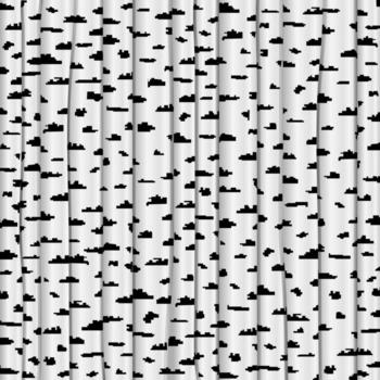 Birch grove. Pattern of trees vector