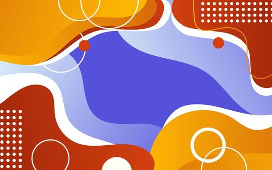 Colorful abstract shapes design vector