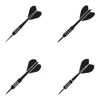 sin costura modelo de dardo íconos vector