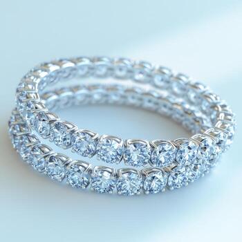 Elegant diamond bracelets crafted with precision feature a stunning array of sparkling stones that catch light beautifully, perfect for any occasion to enhance style and charm photo