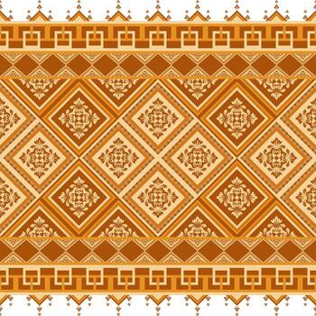 Abstract Pattern with Traditional Design. The design incorporates intricate geometric shapes, creating a visually appealing and timeless aesthetic vector