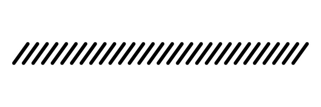 Slash line border. Diagonal parallel lines divider strip. Tilt strip geometric abstract border. Slash divider vector