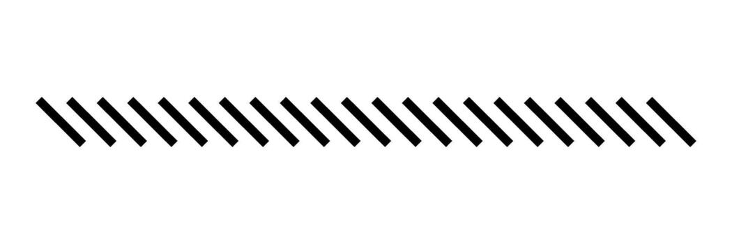 Slash line border. Diagonal parallel lines divider strip. Tilt strip geometric abstract border. Slash divider. vector
