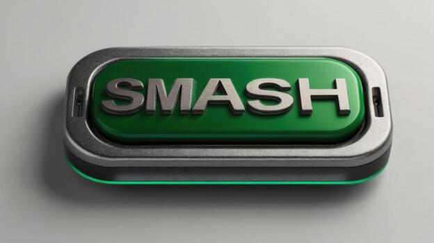 Tech Style Smash Button in Gray photo