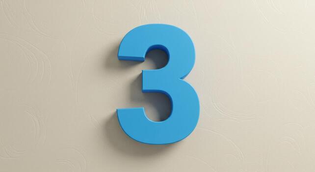 Modern 3D Number Tree Model photo