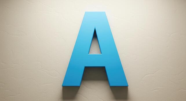 Modern Typography Featuring Letter A photo