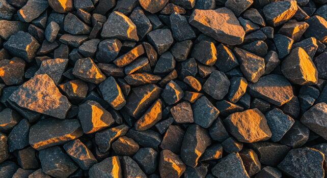 Organic Pile of Irregular Stones photo