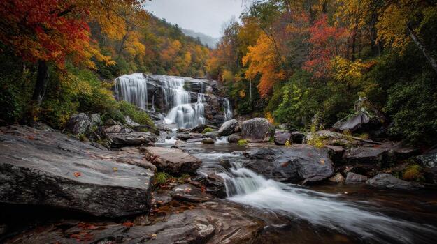 The Grandeur of an Appalachian Fall Captured in Motion photo