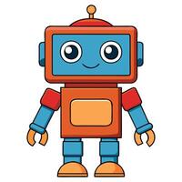 futurista y ciencia ficción bloquear robot diseño vector