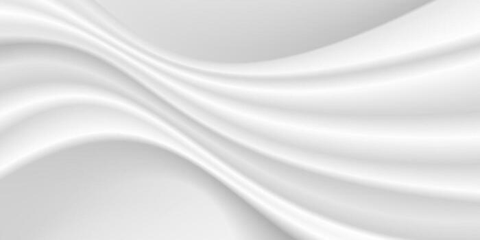 white silk cloth fabric abstract texture background vector