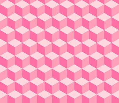Seamless pattern of 3d isometric sacred geometry grid graphic deco hexagon vector