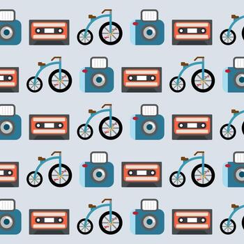 retro objetos modelo. vector