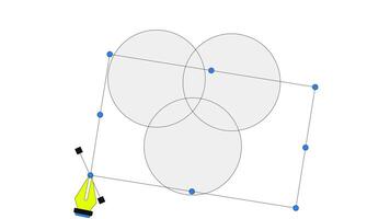 grafisk design bearbeta i rgb 2d onboarding ui animation. överlappande cirklar i avgränsning lådor med penna verktyg. redigering animerad tecknad serie platt begrepp, app intro 4k isolerat på vit video