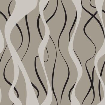 Seamless pattern with wavy lines. Repeating decorative texture. Wave ripple graphic background. Simple linear graphic. vector
