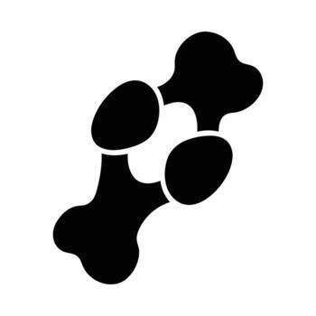 negro escafoides hueso resumen forma vector