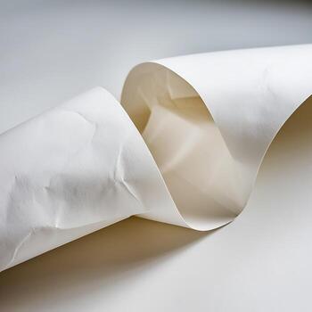 White paper texture with soft shadows and subtle creases background abstract photo