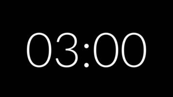 5 second stopwatch timer displays on black background suitable for presentations, meetings, web, workouts, and time management visuals video