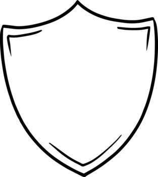 Shield Protection Hand Drawn Outline Illustration, Pattern, Design Graphic Resource vector