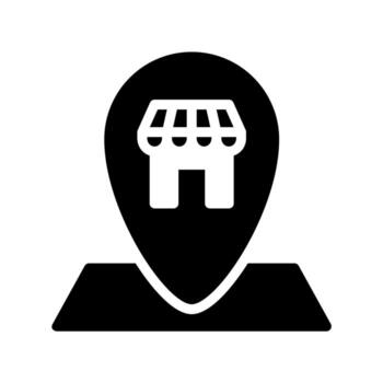 Store Location Mapping. Pinpointing Retail Business on Map vector