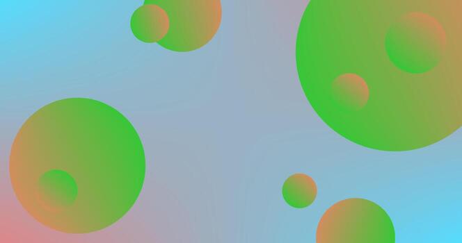 Gradient abstract background with circles illustration for Wallpaper and Screen Saver design vector