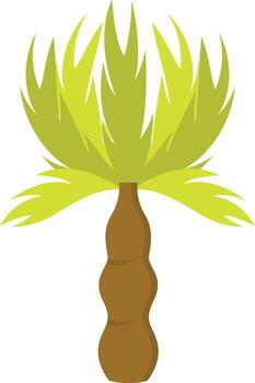 Beach Palm Tree. Design Element. vector