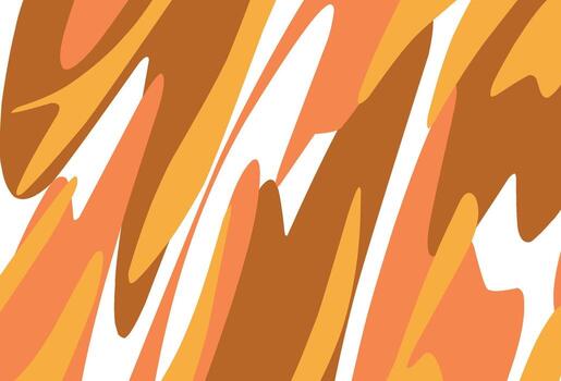 brown and orange abstract pattern with wavy lines vector