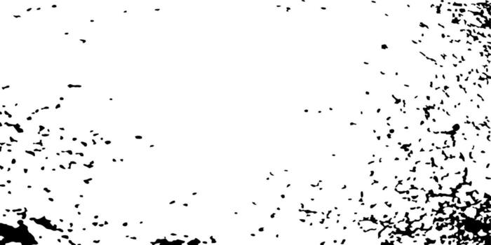 Worn black rectangle texture with grungy stains, rust-like marks and rough surface. Dirty urban backdrop for retro or industrial design. vector