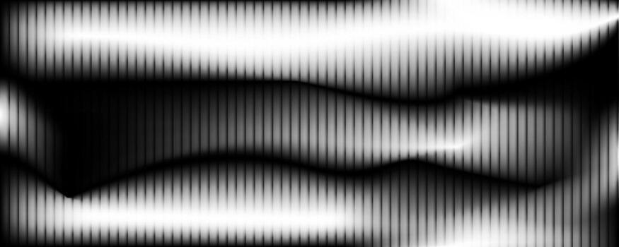 Modern abstract background with vertical lines, soft gradient in black and white tones. Smooth and flowing aesthetic, fractal glass background vector