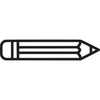 Pencil icon isolated on white background a simple graphic representation of a writing tool, perfect for educational or creative projects, conveying simplicity and precision vector