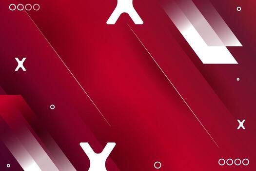 Red Background Design with Random Geometric Shape Modern Futuristic Tech Design for prints, posters. vector
