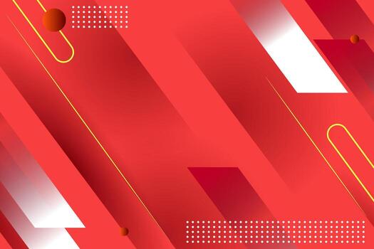 Red Background Design with Random Geometric Shape Modern Futuristic Tech Design for prints, posters, cards. vector