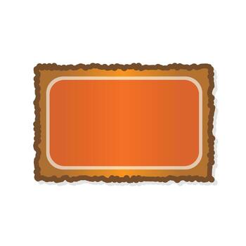 Cute glitch frame with distorted edges and wavy art pattern design background illustration vector