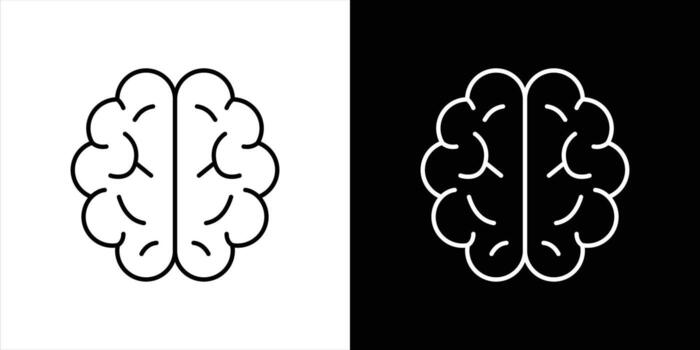 brain icon set. containing neuron nexus, brain depicting intelligence, creativity thin line and color style icon symbol sign vector