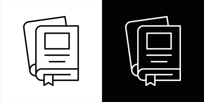 bookmark the knowledge icon. contain educational platform, reading apps, digital libraries thin line icon symbol sign for your app web vector