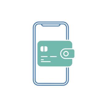 Digital Wallet Illustration Mobile Payment Solution and Mobile Banking Modern Financial Transaction App vector