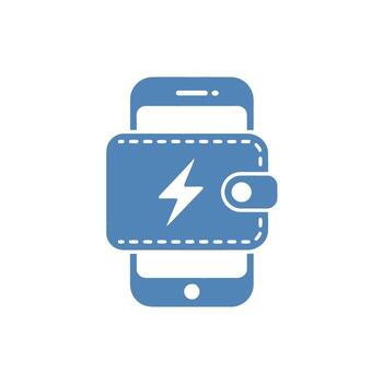 Digital Wallet Concept Illustration Secure Mobile Payments Depicted with Stylish Phone Wallet Integration vector