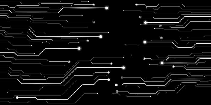 Technology circuit line black and white simple background. Technology background. eps 10 vector