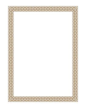 Hand drawn frame and decorative border set with floral and geometric creative design elements vector