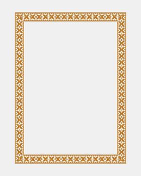 Elegant floral frame and border set with decorative square, round, and custom shape design elements vector