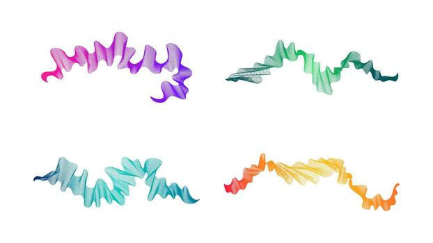 resumen cuatro fondo con ola degradado líneas vector